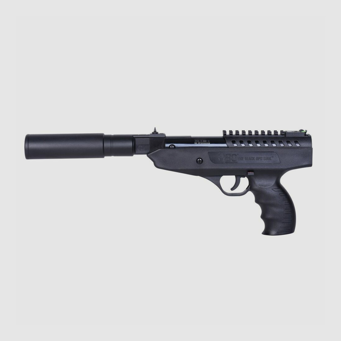BO Langley Silencer Zwart 5,5mm - Luchtdruk Veerloop