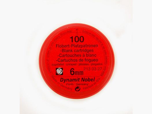 RWS Flobert Platzpatronen 6mm 100 Stk.