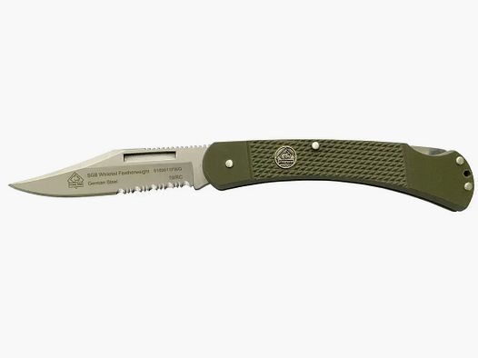 PUMA SGB Whitetail Featherweight olijfgroen G10 met zaagtanden