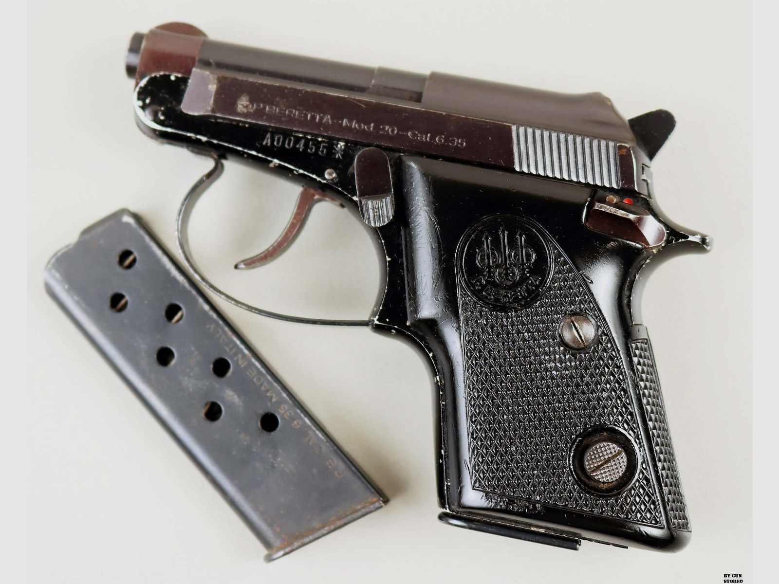 Pistolet Beretta mod. 20 cal. 6,35 mm n° de série A00455, image 8 sur 8