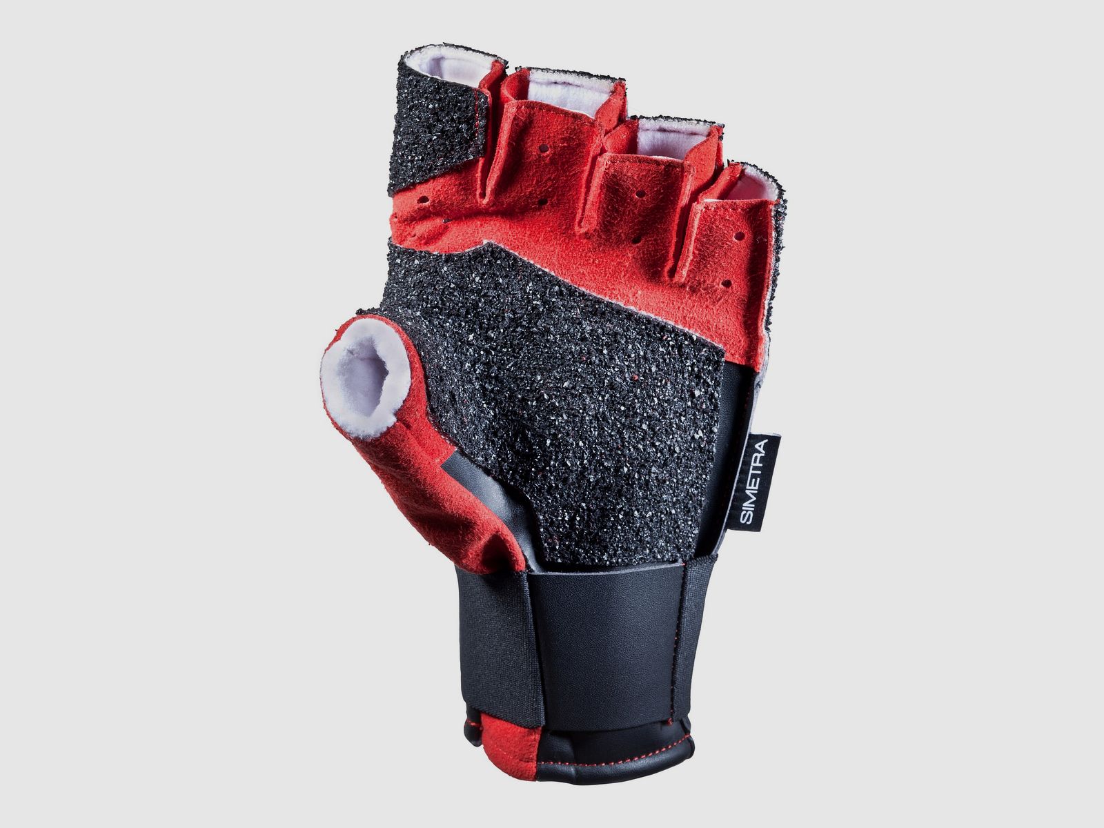 Simetra Primofit 20 rode handschoen voor rechtshandige schutters, schiethandschoen, afbeelding 1 van 2