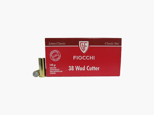 Cartouches Fiocchi cal. 38 Wad Cutter 148 gr