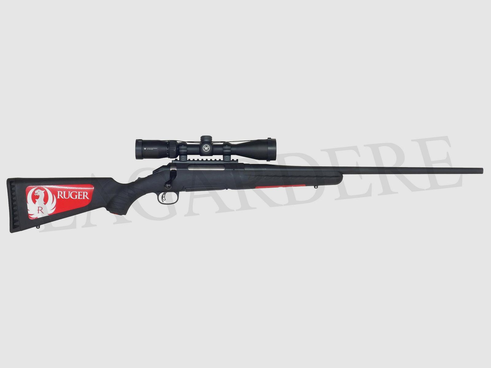 RUGER AMERICAN RIFLE + ZIELFERNROHR 16933 (MANUELLE REPEATERFLINTE)