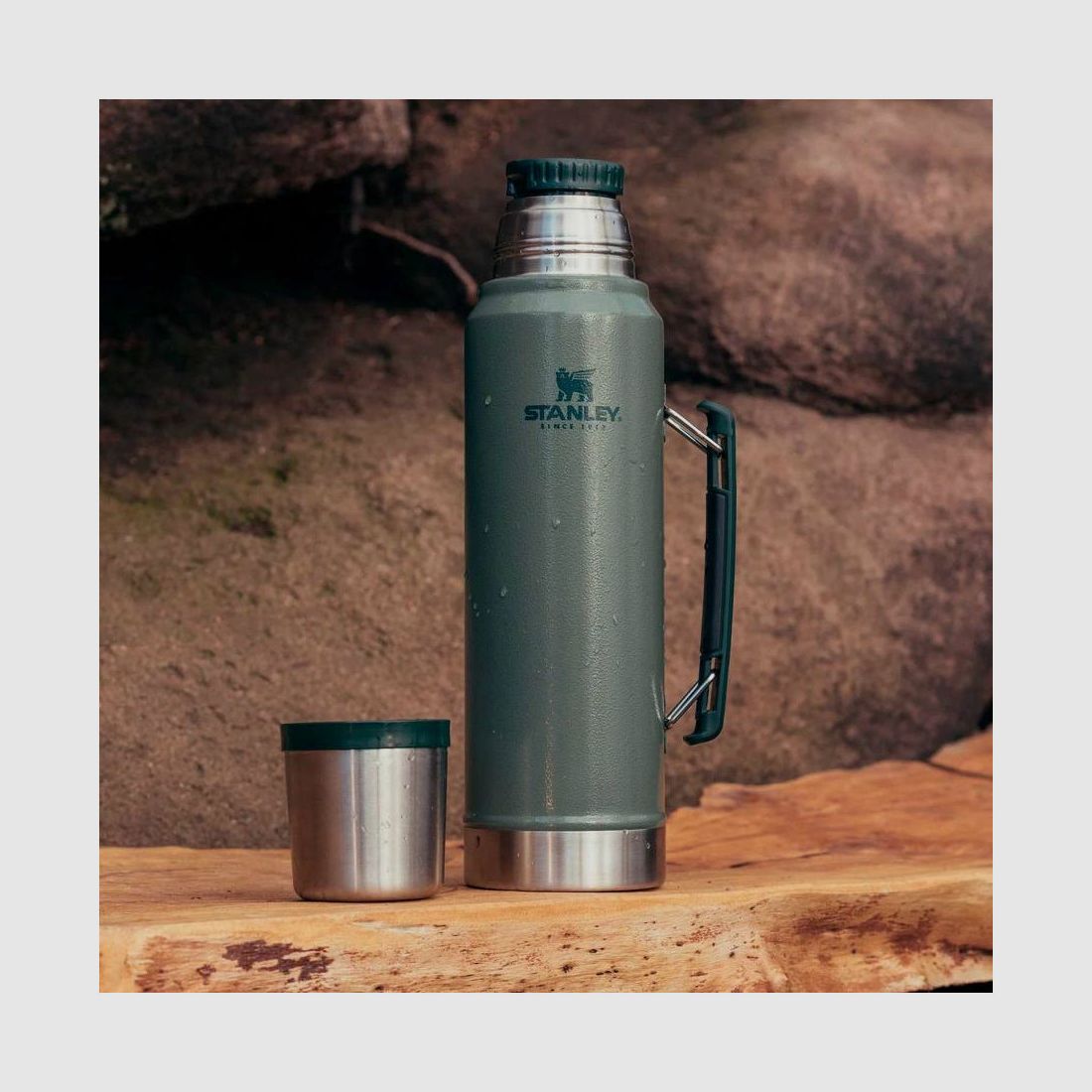 GMT Outdoor Klasyczna Butelka Izolacyjna 1L Inox - Zachowanie Ciepła i Zimna przez 24h, zdjęcie 5 z 7