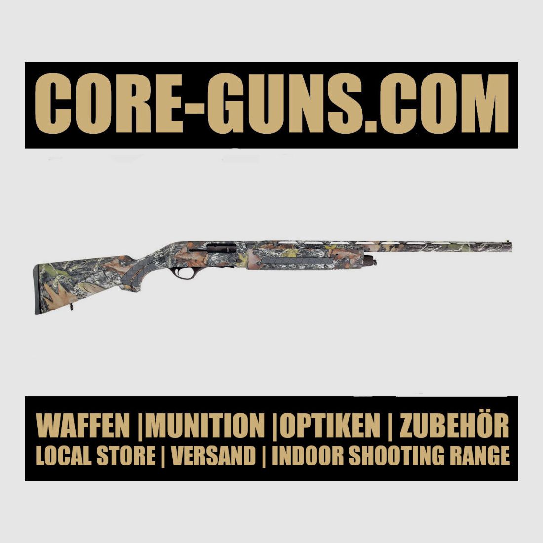 HUBERTUS Extreme 71cm 12/76 escopeta semiautomática CAMO escopeta de carga automática Hubertus Extrem Camo disparo de perdigones de acero
