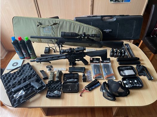 Komplettes airsoft set  novritch ( SSR 15 /SSG 10 / SSX 23)