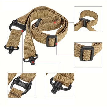 Tactical QD rifle sling, one- or two-point, image 6 of 6