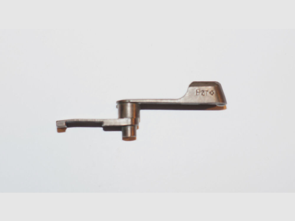 Waffenfabrik Bern Gebraucht Sperrhebel für Schweizer Ordonnanzpistole Parabellum 1906, Kal. 7,65mmPara, W+F P08