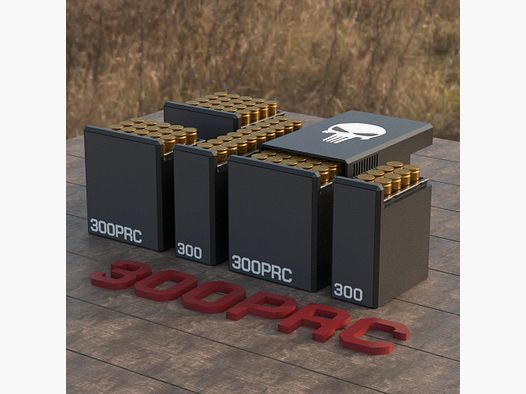 Filamelt Munitionsbox / Ammo Box .300 PRC – Patronenbox für 50 Schuss, Made in Germany