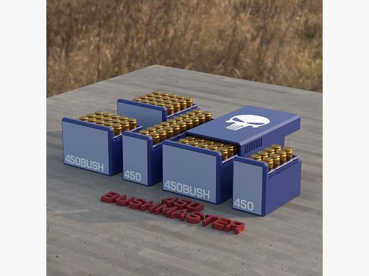 Filamelt Munitionsbox / Ammo Box .450 Bushmaster – Patronenbox ‘Schiebedeckel’ – 10 / 20 / 25 / 50 Runden