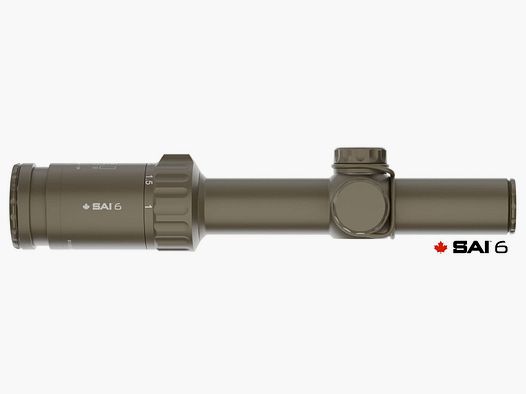SAI Optics – SAI 6 1-6x24mm / matte flat dark earth / 5.56mm Ballistic Reticle