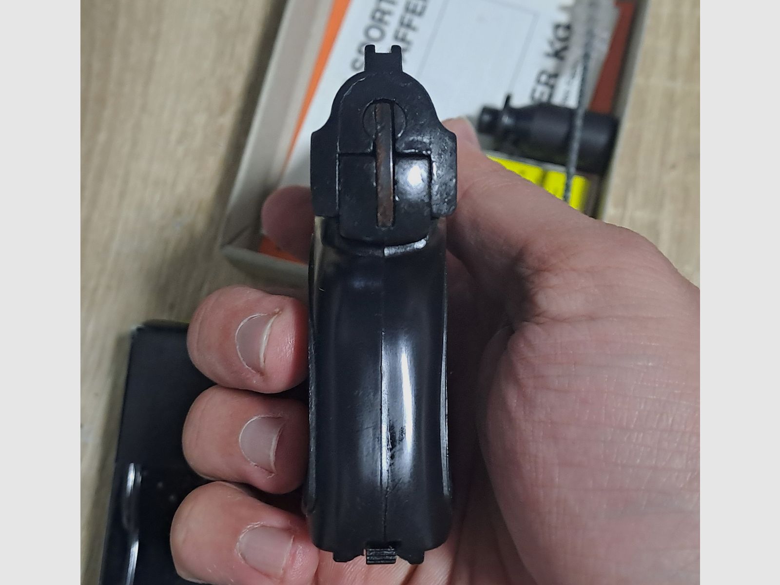 Seltene ME 8 Detective 8mm Knall im PTB 100/2 in Verpackung!