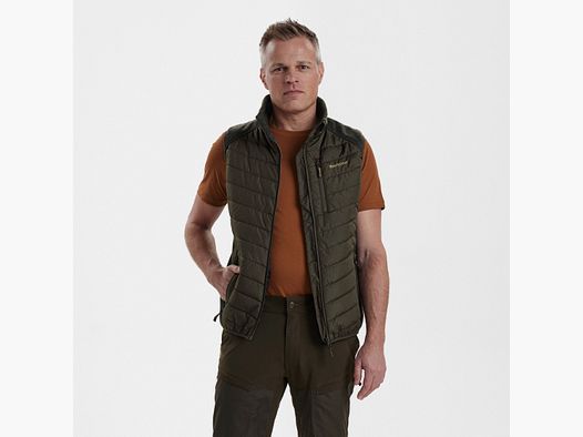 Moor Padded Vest with Knit - Timber - Size: M