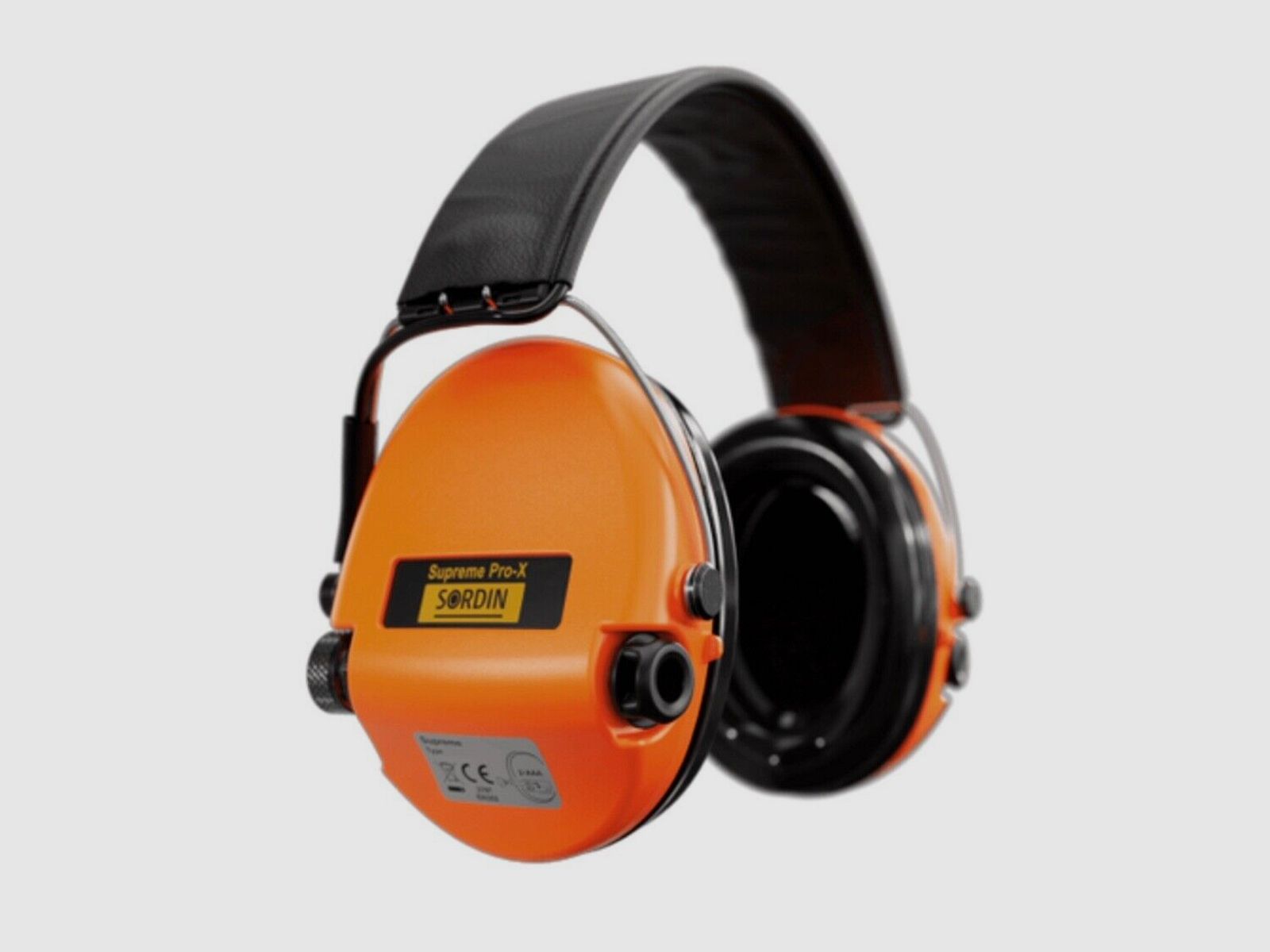 Sordin 75302-X/L-14-S Electronic Hearing Protection Supreme Orange Pro X Headband
