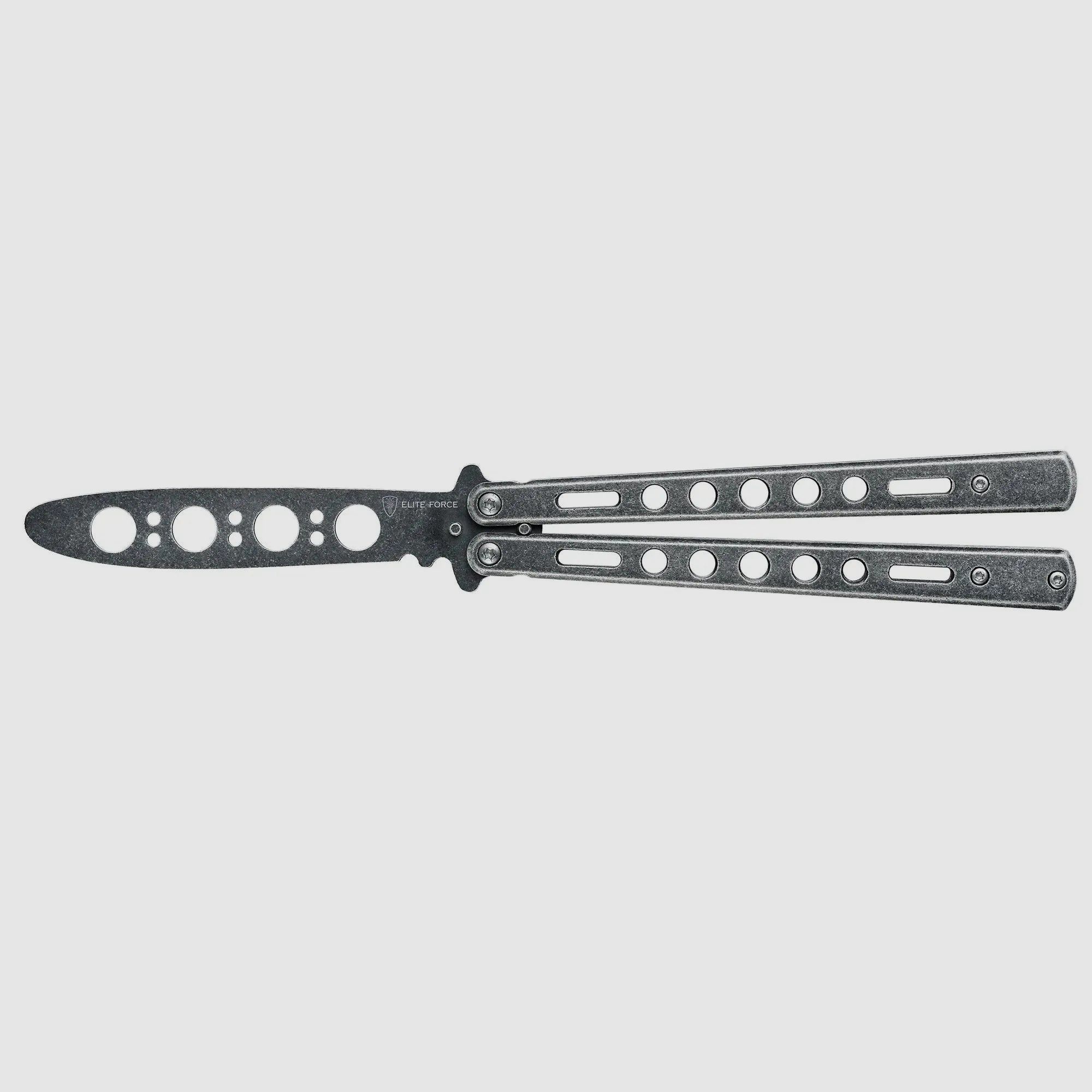 Elite Force Elite Force Trainingsmesser Butterfly silberfarben