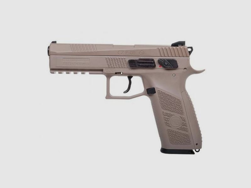 Pistola ad aria compressa CZ 75 P-09 Duty Metalslide BlowBack TAN