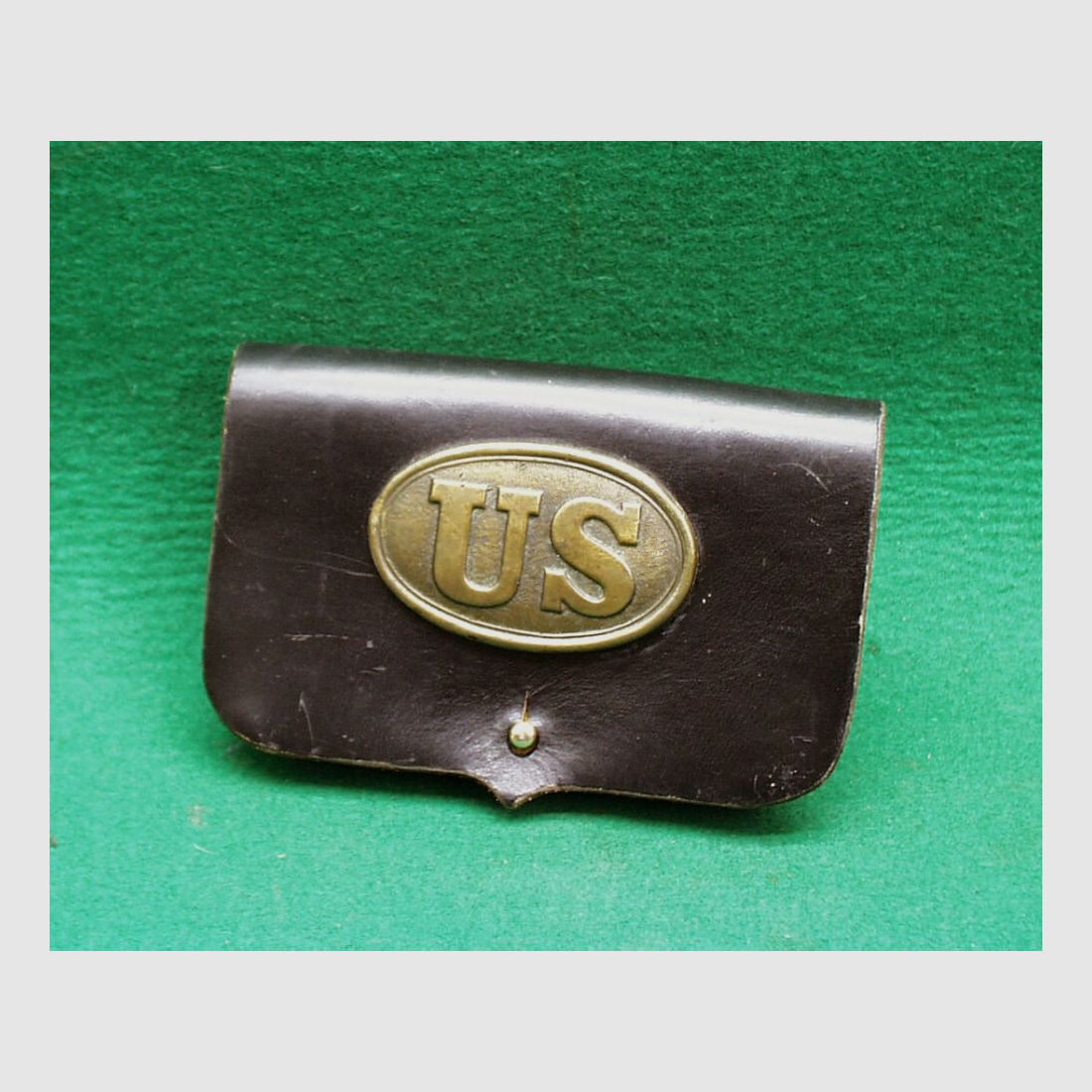Patronentasche US aus Leder, schwarz