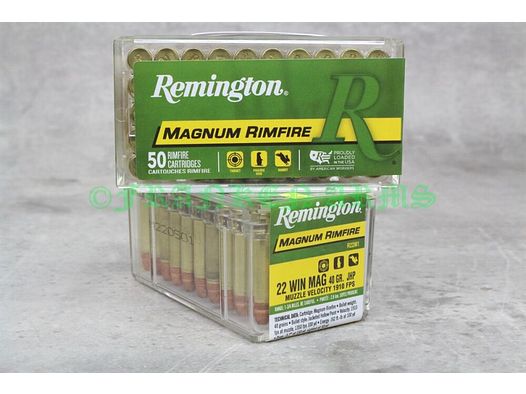 Remington	 .22WinMag. JHP 40gr. 2,6g 50Stück Staffelpreise