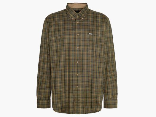 BARBOUR Hemd Tattersall Mid Olive Comfort Fit