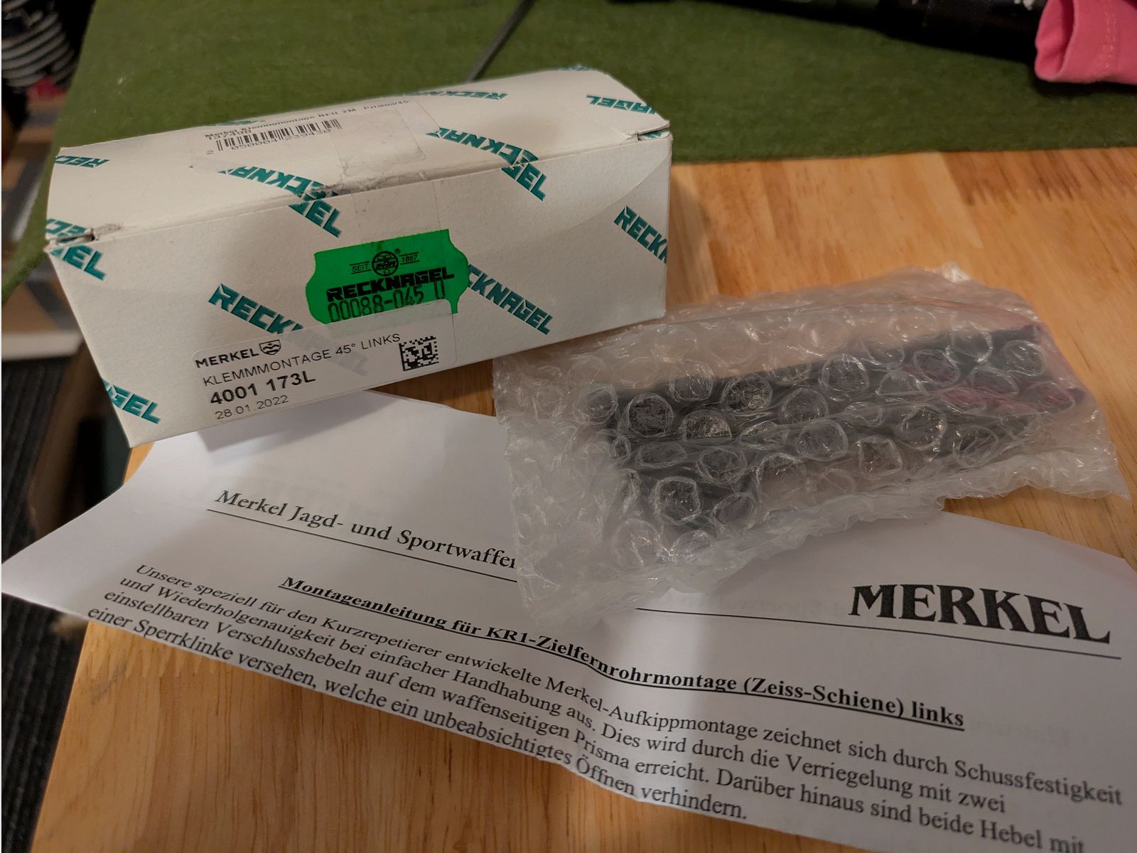 MONTAGGIO MERKEL PER KR1 BBF B3/B4 K3 e simili, COME NUOVO per guida ZEISS VM/ZM