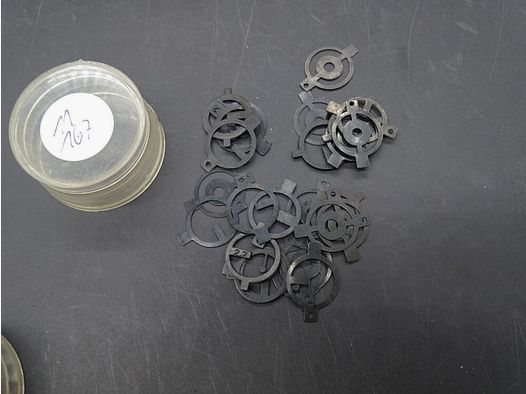 25 x anillo de mira para Anschütz, Suhl, Walther, Feinwerkbau 25 piezas anillos de mira 14,5 mm
