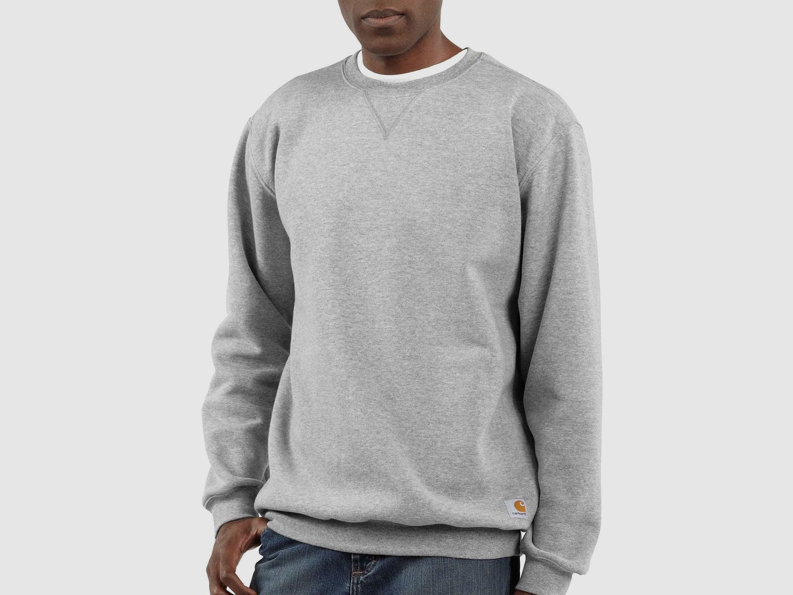 Carhartt Midweight Crewneck Sweatshirt Mens Heather Grey M