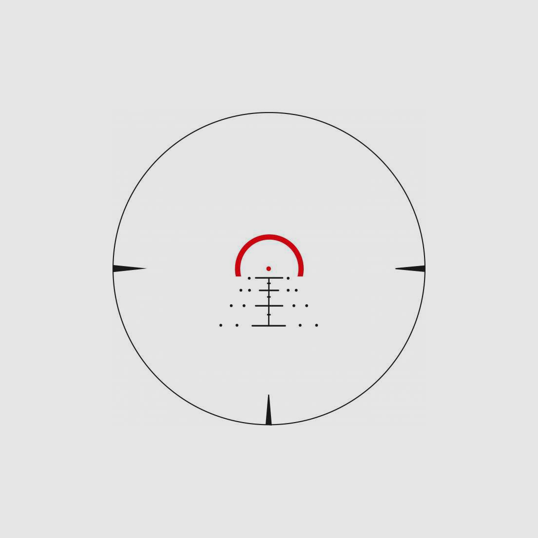 Konus Sultan 1-10x24 Ballistic Circle Ø 30mm Flip Cover, Zero-Stop, abnehmbarer Zoomhebel