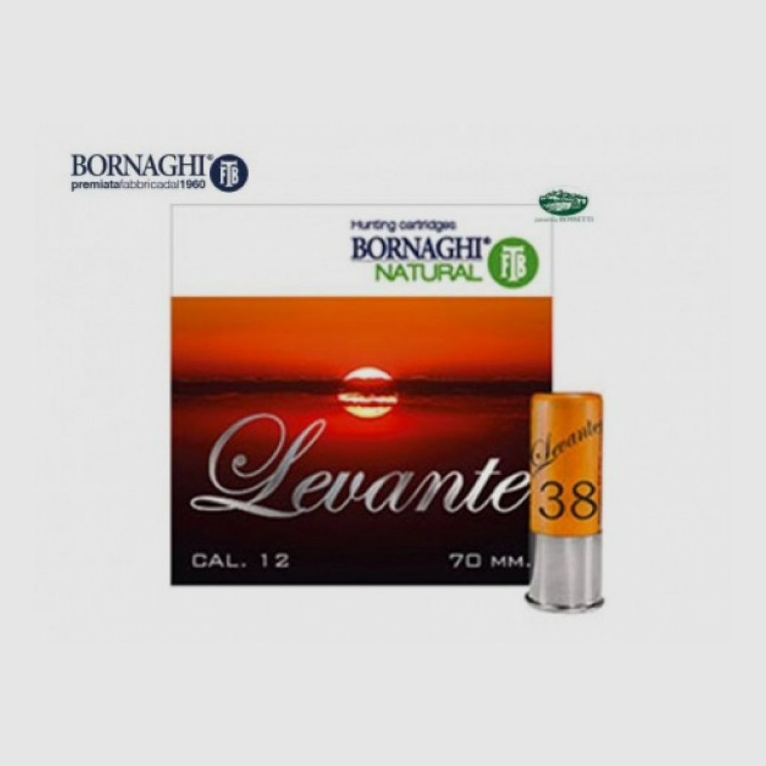 BORNAGHI Patronen Levante Kal.12 gr.38 pb.3 spezielle Taube