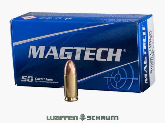 Magtech testa rotonda in piombo 8,0g - 123gr. 9mm Luger