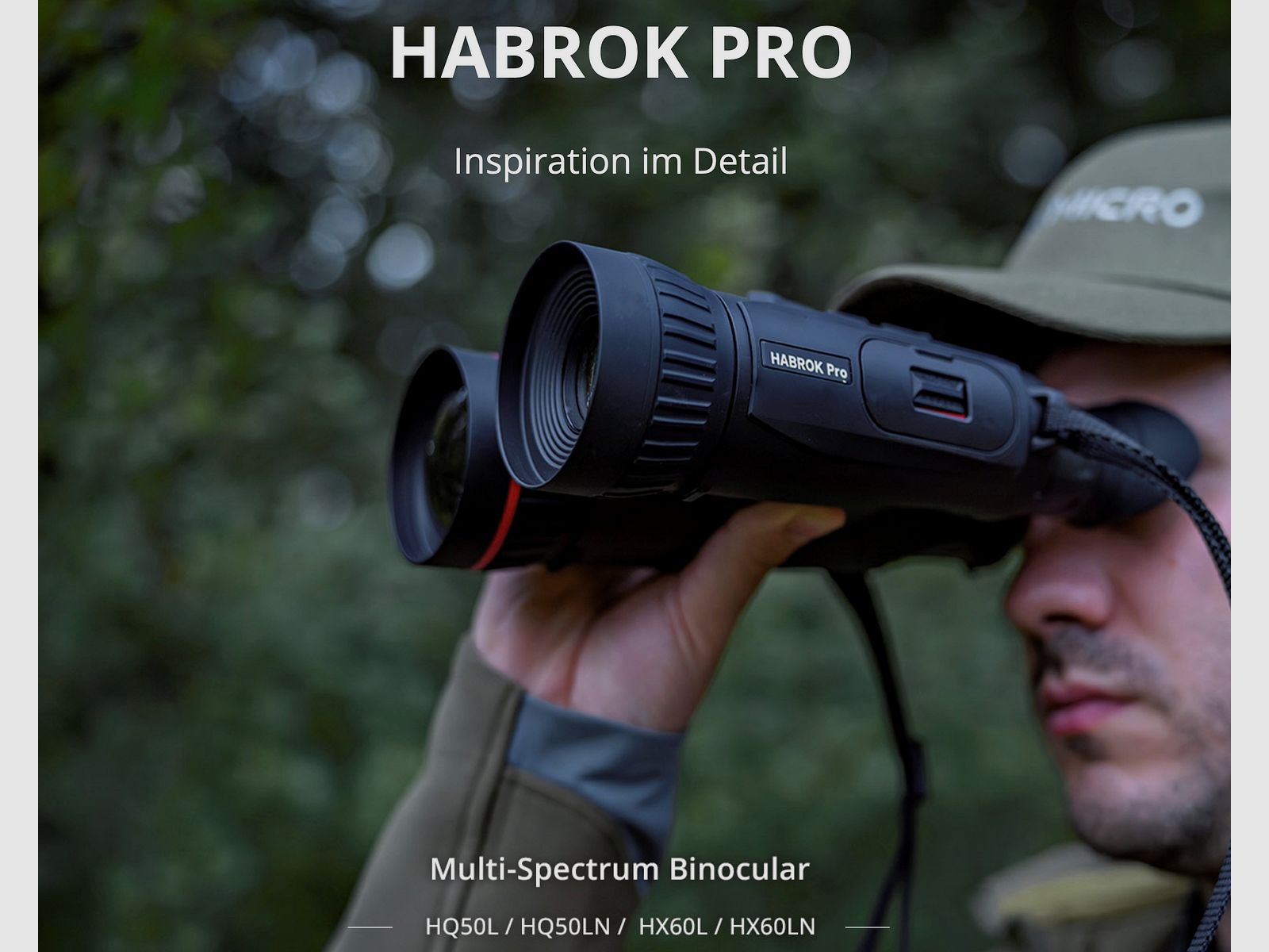 Hikmicro Binocular Habrok Pro HQ50L imagen térmica/visión nocturna/cámara digital 850Nm 3840 × 2160