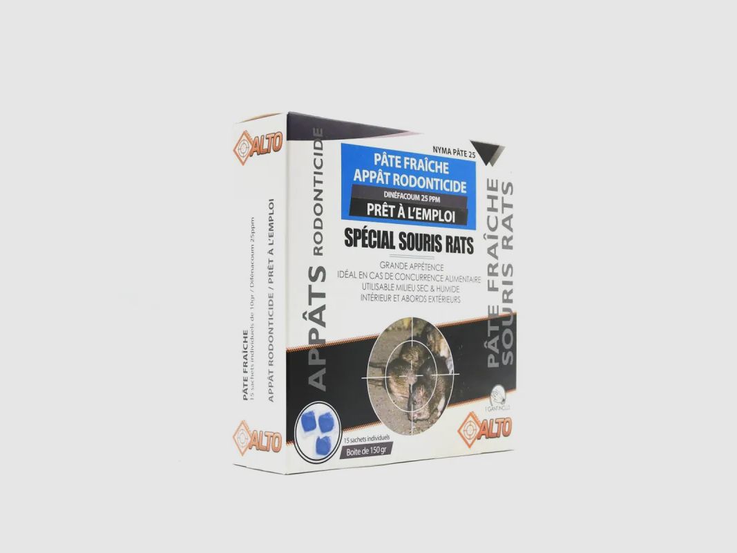Cebo en pasta fresca ALTO para ratas y ratones con difenacoum 150 g, imagen 2 de 7