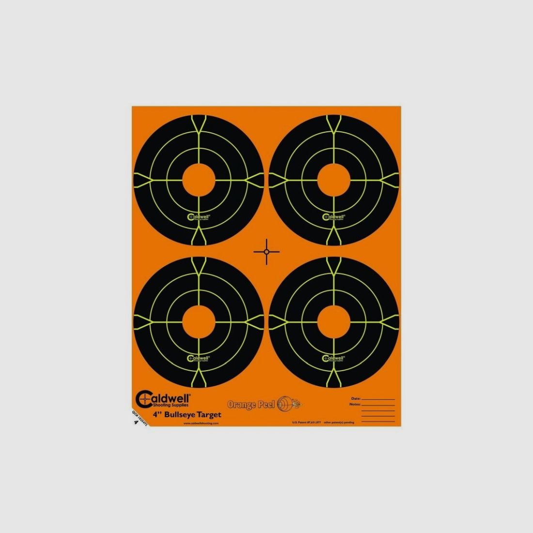 CALDWELL BLANCO BULLSEYE 4 PULGADAS