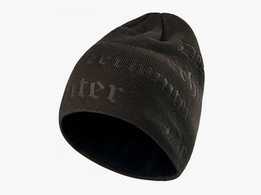 Berretto marrone con logo in rilievo Deerhunter