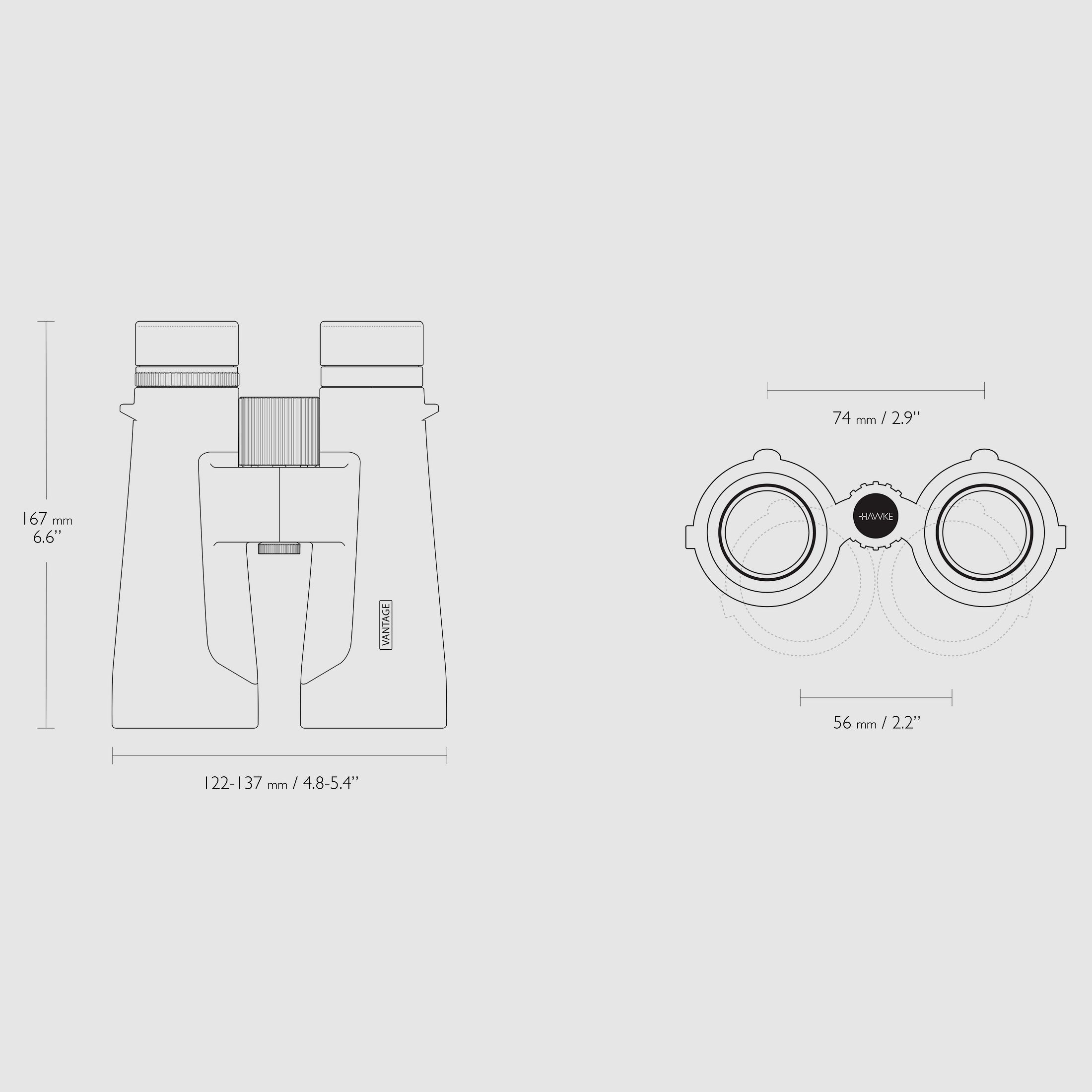 HAWKE 34126 VANTAGE 10x50 BINOCULAR green