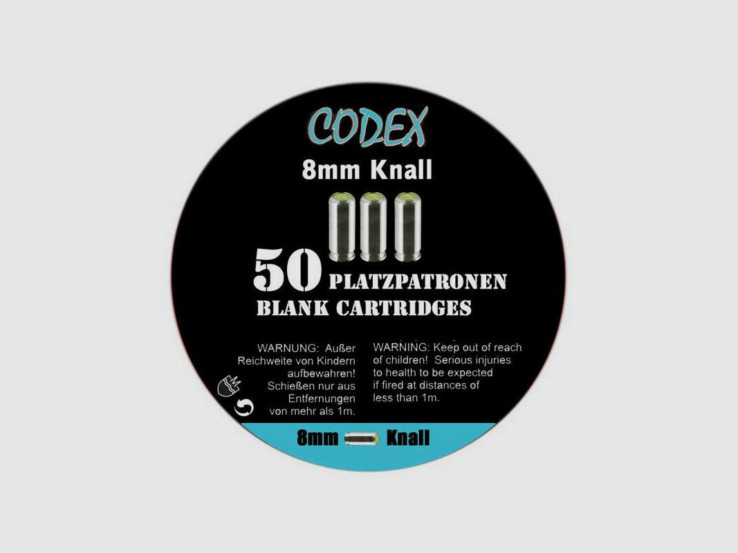 Codex Platzpatronen 8mm Schreckschuss