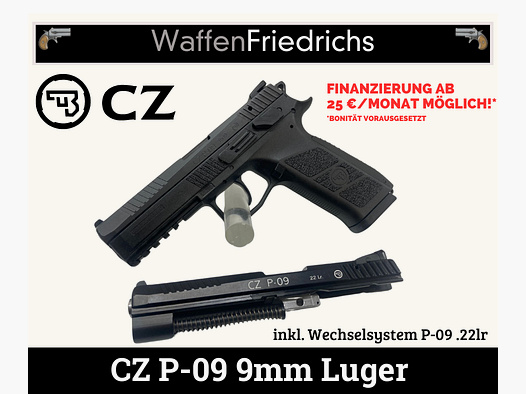 CZ P-09 inkl. Wechselsystem P-09 .22lr - WaffenFriedrichs