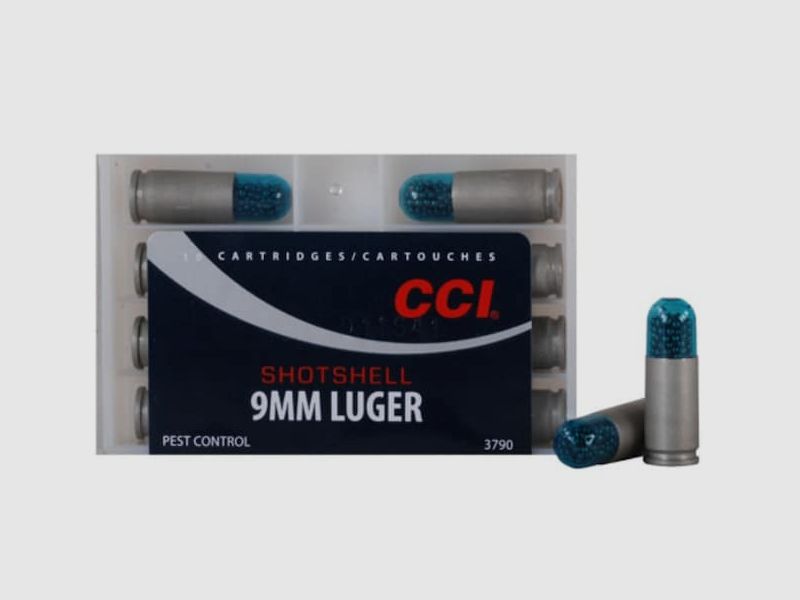 Cartuccia a pallini CCI 9mm Luger 53GR 10 cartucce