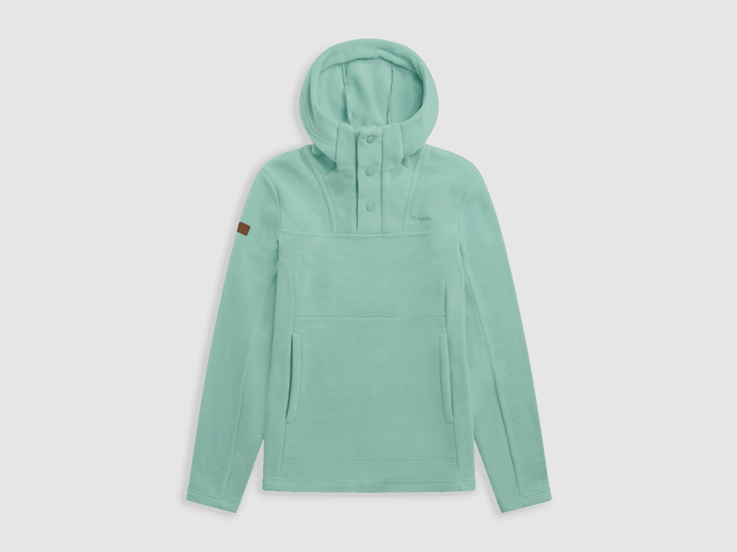 Bergans Hareid Fleece Hoodie Women Mint Crush L