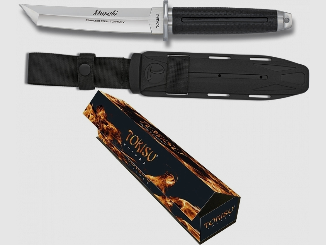 TOKISU Messer 15cm handliches MUSASHII Tanto G10 7Cr17MoV in Box