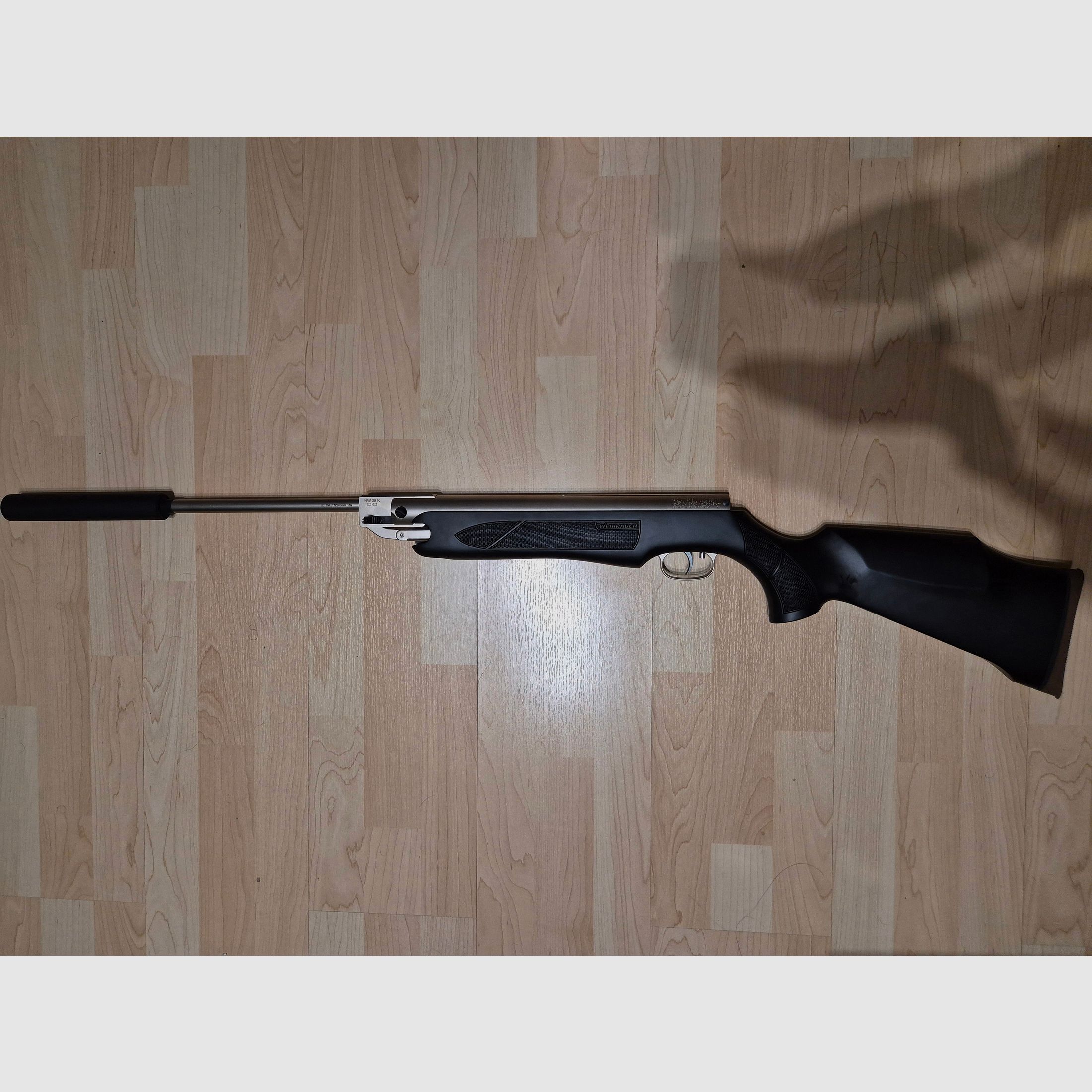 Luftgewehr Weihrauch HW 35K + 4×32 Zielfernrohr + Schalldämpfer + 2000 Diabolos