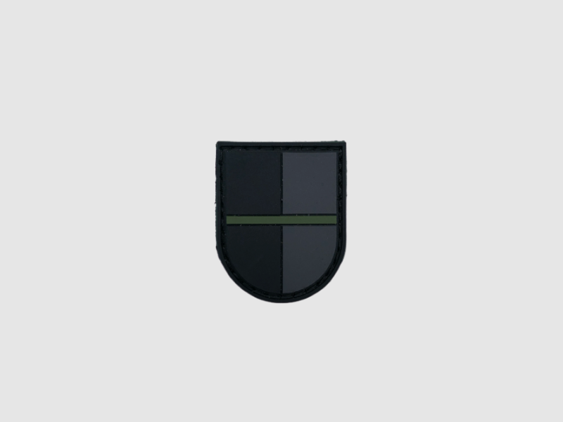 Patch Kanton TESSIN "Thin Green Line" SCHWARZ