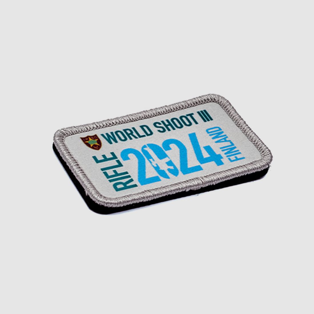 Parche de sublimación oficial RWS2024 Rifle Worldshoot 2024 – 4 cm x 7 cm, imagen 3 de 3