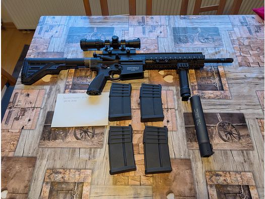 KWA Heckler & Koch HK417 A2 full metal GBB 6mm BB black