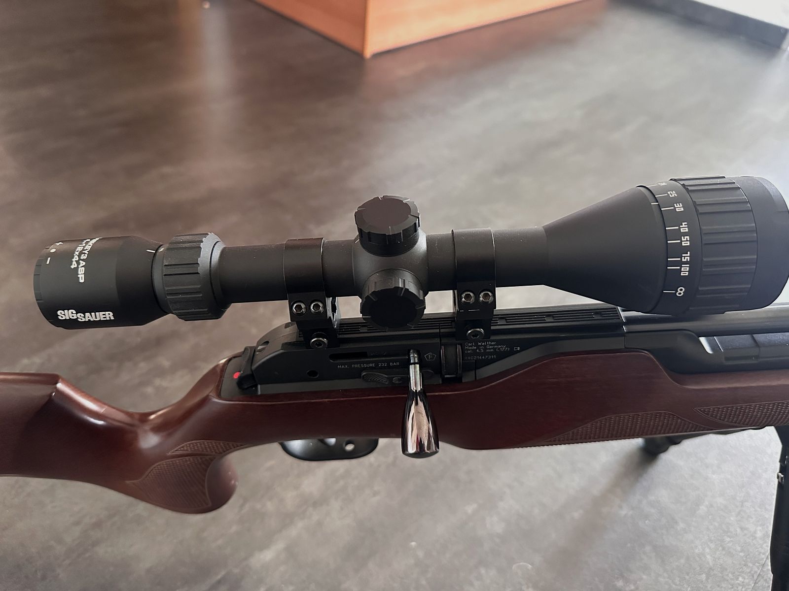 Walther Rotex RM8 4,5mm inkl. Bipod und Visier