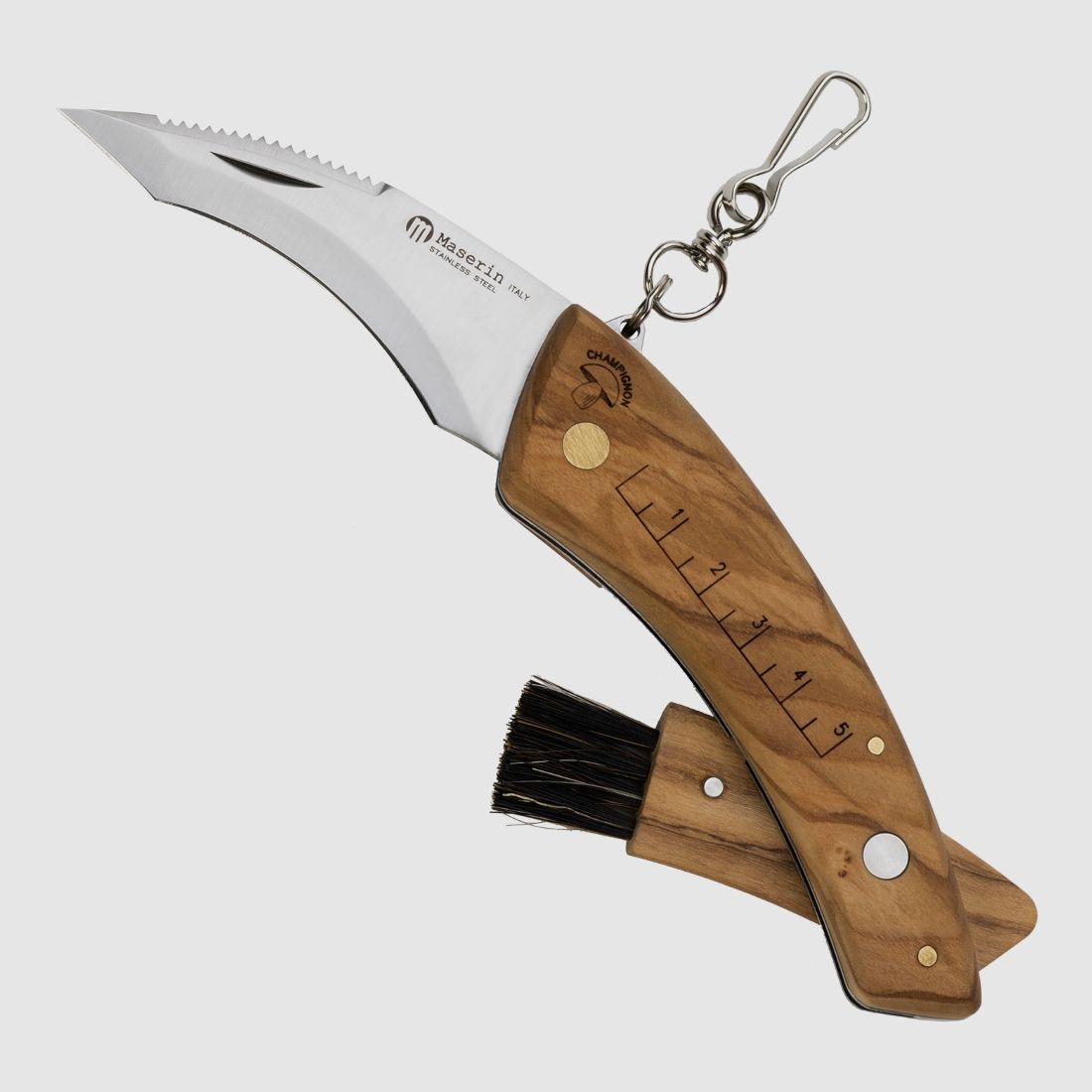 Maserin Pilzmesser Olivenholzgriff