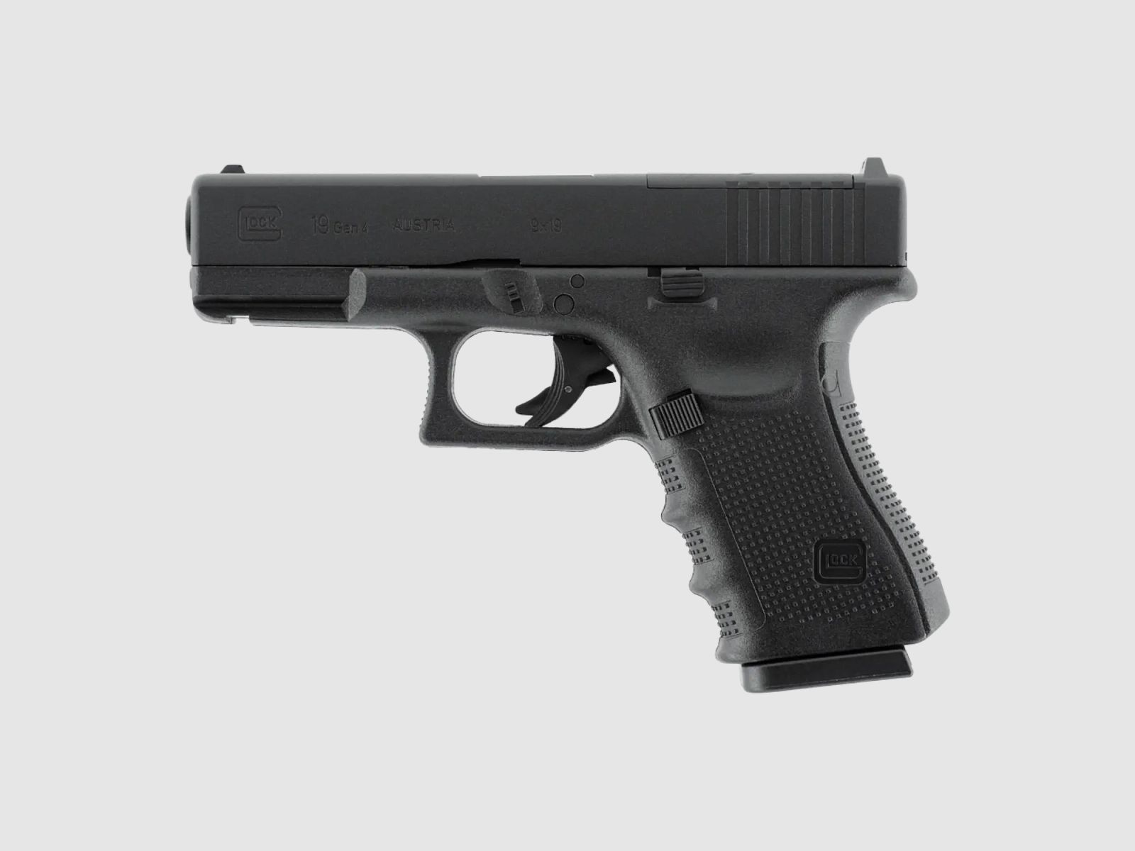 Glock 19 Gen4 MOS BLK CO2 pistol caliber 4.5mm BB