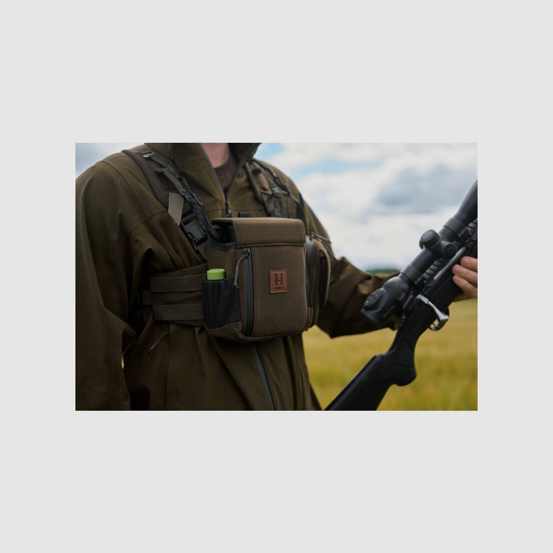 Härkila Fernglashalter Dark willow green One Size