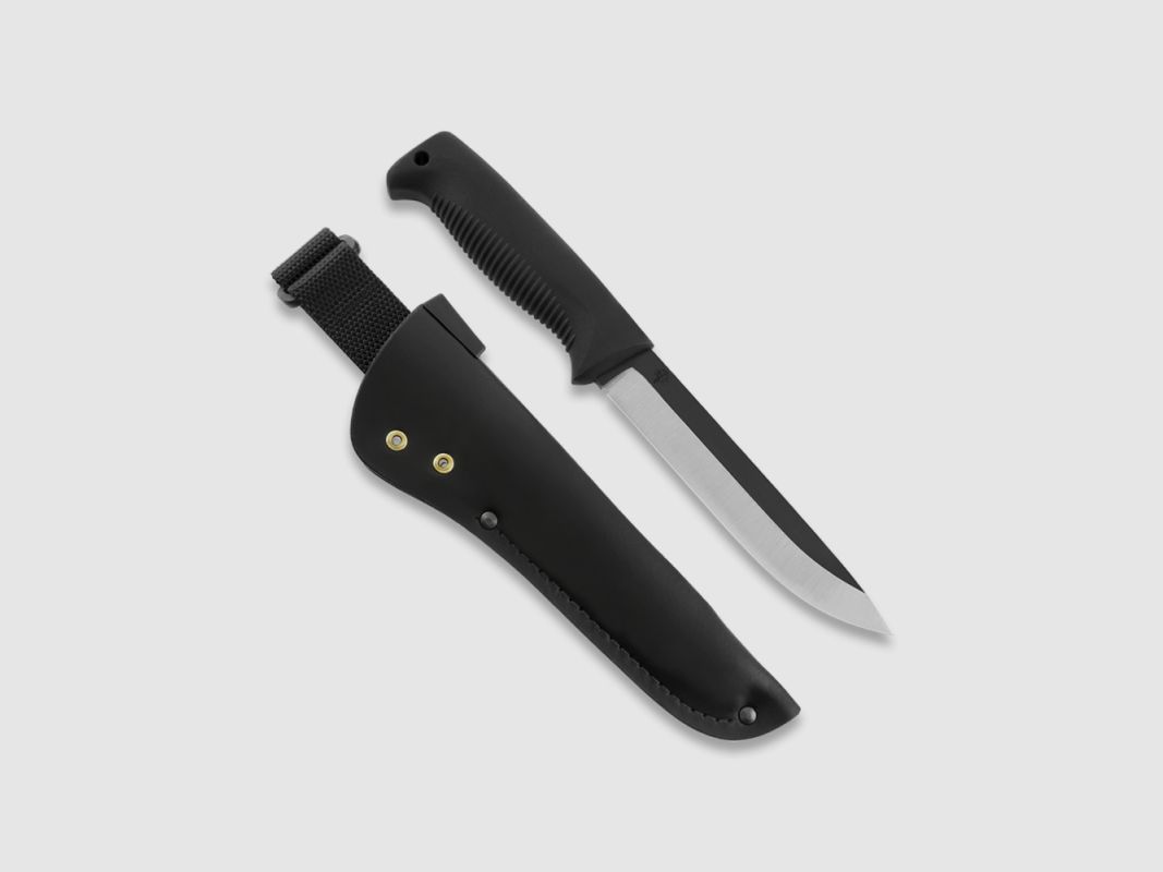 Peltonen Knives M95 Ranger Puukko Sissipuukko FJP143 unbeschichtet Lederscheide schwarz