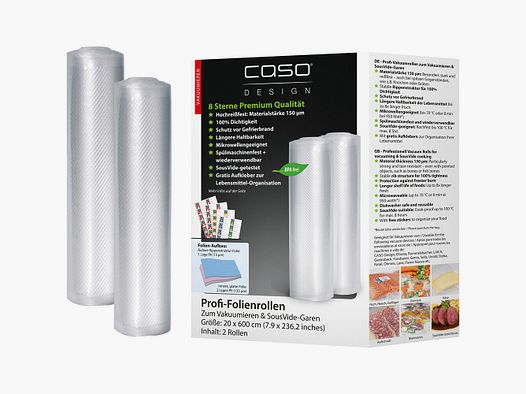 CASO Foil rolls (20×600 cm, 2 pieces)