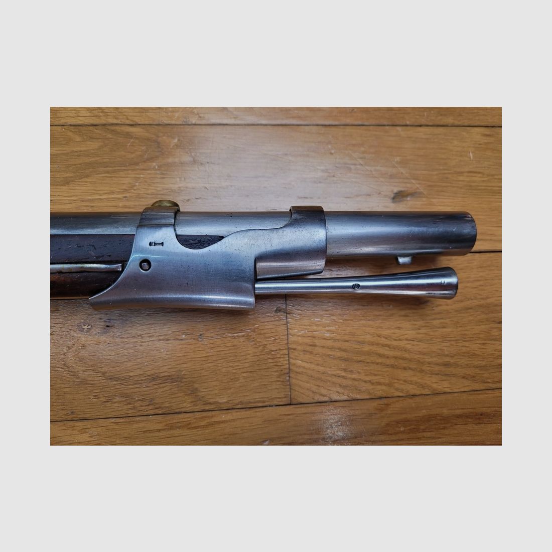 Wunderschöne Steinschlossbüchse Modell 1816 – Voltigeur-Waffe – Saint-Étienne Mai 1821 Schöne einheitliche Stempel – Wunderschönes Holz Seltene Waffe, Bild 10 von 30